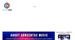 Desktop Screenshot of concentusmusic.com